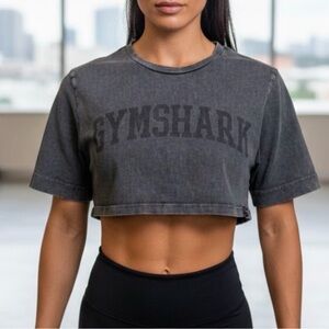 Gymshark Cotton Short Sleeve Crop Top Tee
